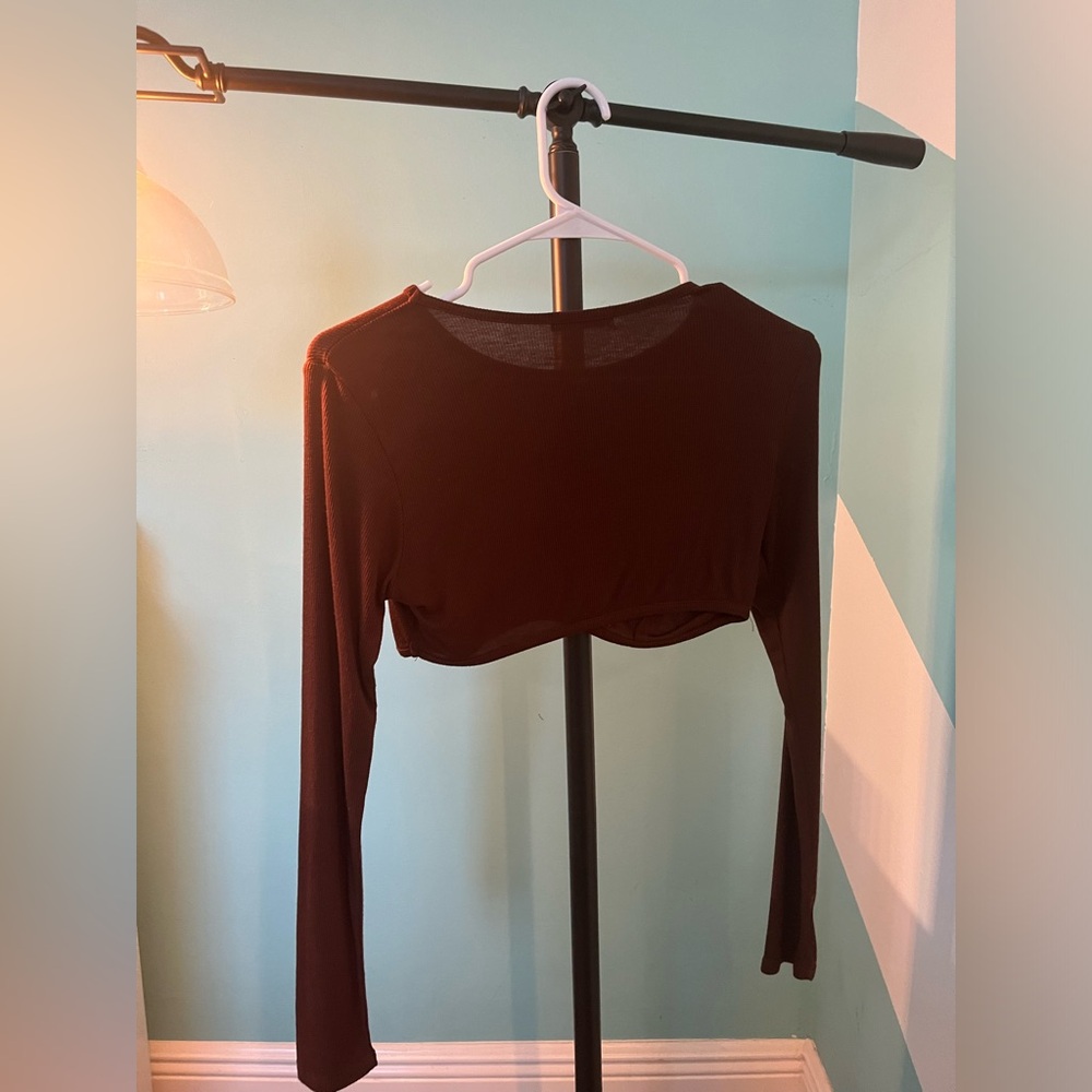 Chocolate brown top from Active USA in size Large.